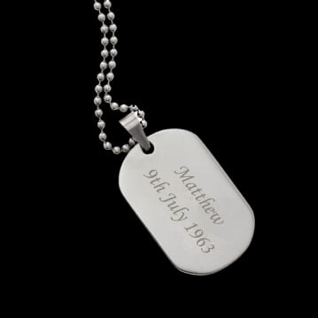 Personalised Dog Tag Necklace Find Me A Gift