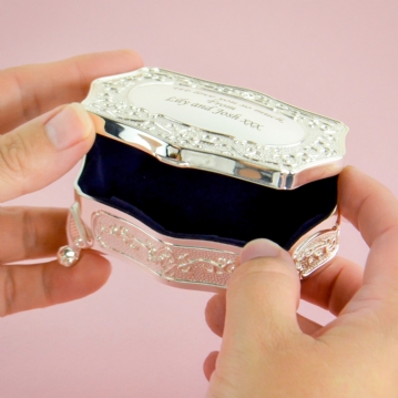 Personalised Antique Finish Trinket Box