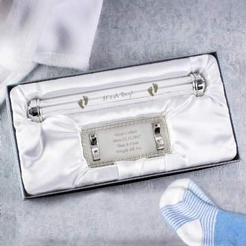 Personalised Birth Certificate Holder With Stand