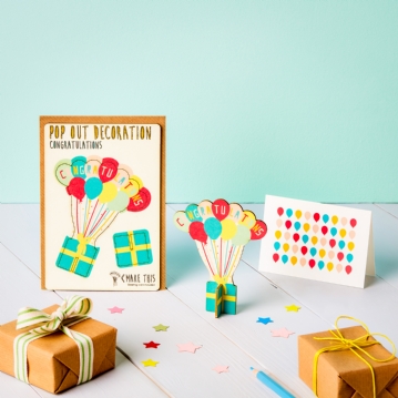 Pop Out Congratulations Decoration Card