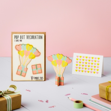 Pop Out I Love You Decoration Card