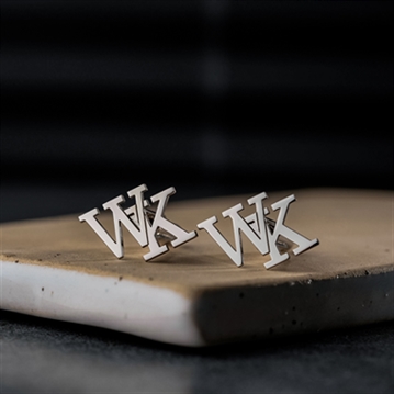 Personalised Sterling Silver Initial Cufflinks