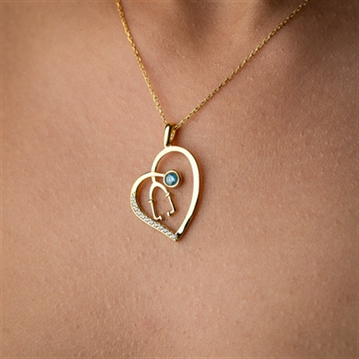 Stethoscope Necklace with Birthstone