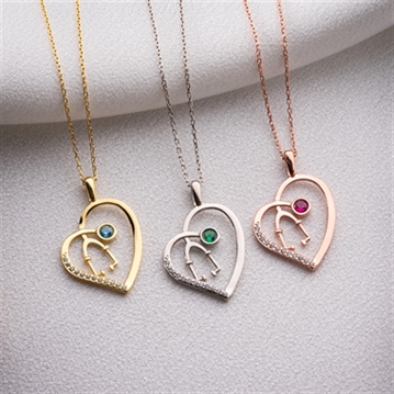 Stethoscope Necklace with Birthstone