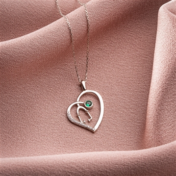 Stethoscope Necklace with Birthstone