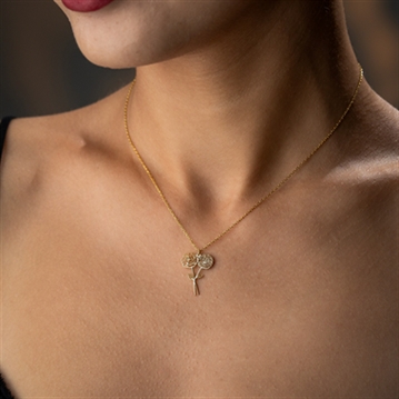 Personalised Birth Flower Bouquet Necklace