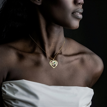 Personalised Heart-Shaped Family Tree Necklace with Birthstone