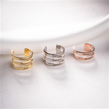 Personalised Family Names Ring