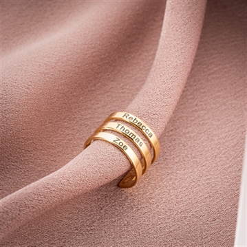 Personalised Family Names Ring