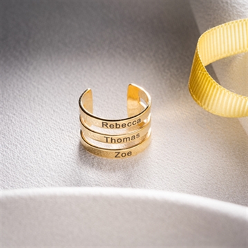 Personalised Family Names Ring