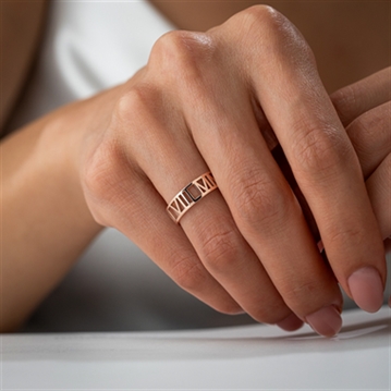 Personalised Roman Numeral Ring