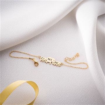 Personalised Mama & Kids Elephant Bracelet with Initials
