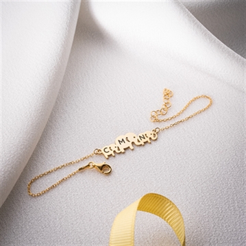 Personalised Mama & Kids Elephant Bracelet with Initials