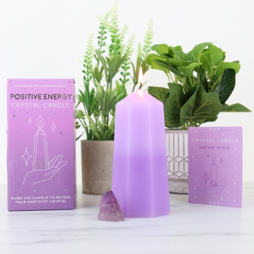 Positivity Crystal Candle