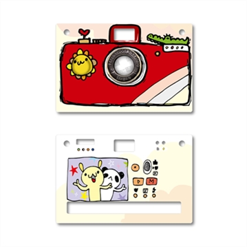 Paper Shoot Camera Case - Hand Drawing (Red)