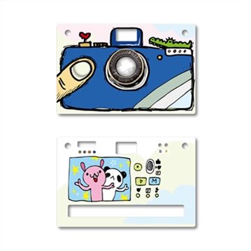 Paper Shoot Camera Case - Hand Drawing (Blue)