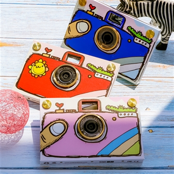 Paper Shoot Camera Case - Hand Drawing (Pink)