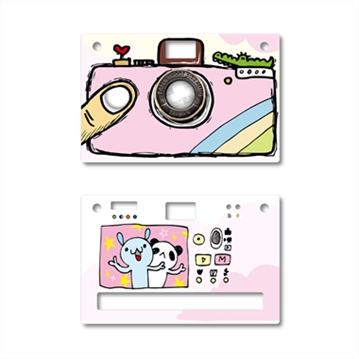 Paper Shoot Camera Case - Hand Drawing (Pink)