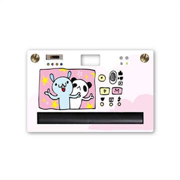 Paper Shoot Camera Case - Hand Drawing (Pink)