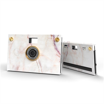 Paper Shoot Camera Case - Stone Pattern (Bianco Rose)