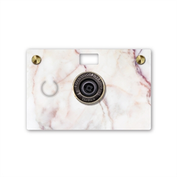 Paper Shoot Camera Case - Stone Pattern (Bianco Rose)