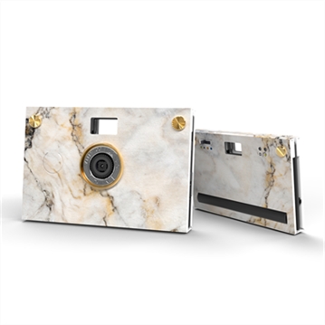 Paper Shoot Camera Case - Stone Pattern (Calacatta Gold)
