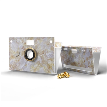 Paper Shoot Camera Case - Stone Pattern (Jade)