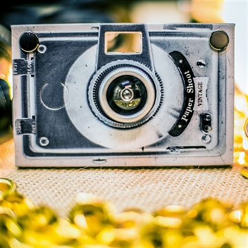 Paper Shoot Camera Case - Vintage Camera (1953H)