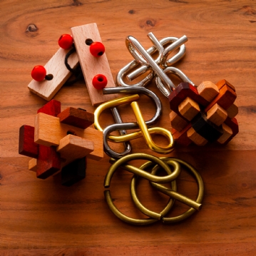 Set of 6 Brain Puzzles