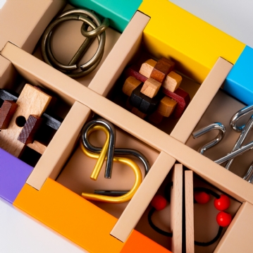 Set of 6 Brain Puzzles