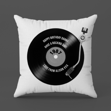 Personalised Retro Record Cushions