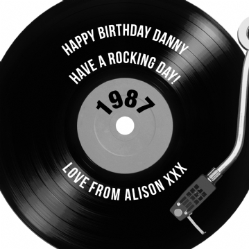 Personalised Retro Record Cushions