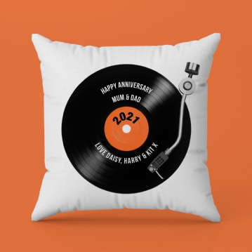 Personalised Retro Record Cushions