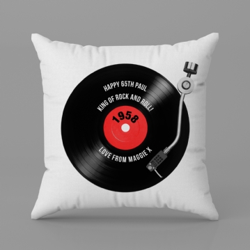 Personalised Retro Record Cushions