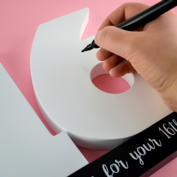 16th Birthday Signature Number