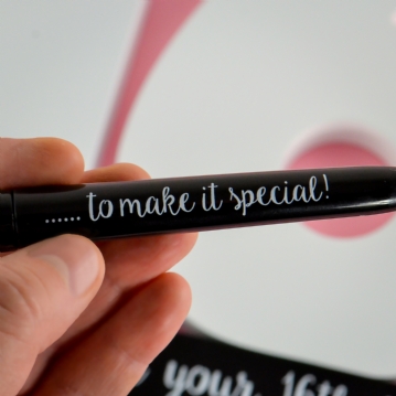 16th Birthday Signature Number