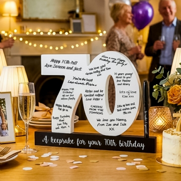 70 Birthday Signature Number