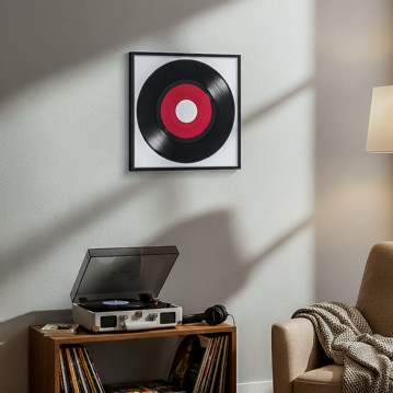 Black Personalised Record Album Frame