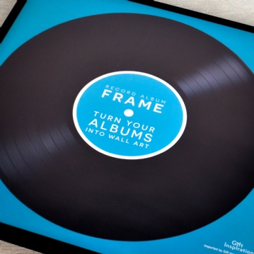 Black Personalised Record Album Frame