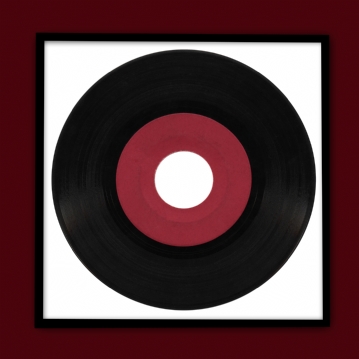 Black Personalised Record Album Frame