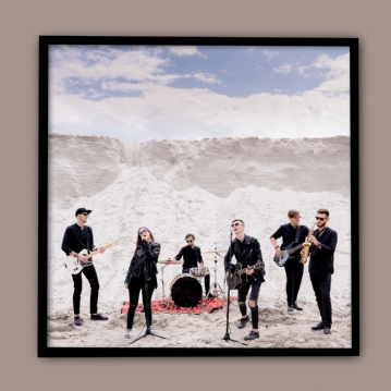 Black Personalised Record Album Frame