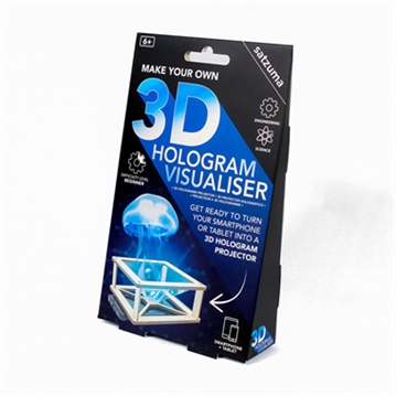 3D Hologram Visualiser Wooden Stem Kit