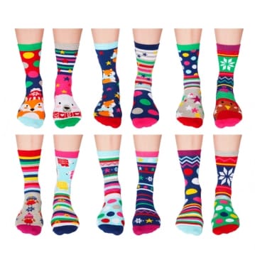 Women #39 s Odd Sock Advent Calendar Find Me A Gift