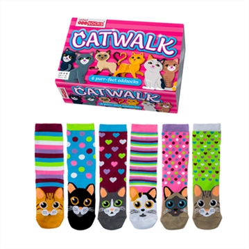 Cat Walk Odd Socks Gift Box