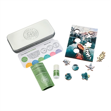De-Stress Aromatherapy Balm & Change of Pace Jigsaw Gift Tin