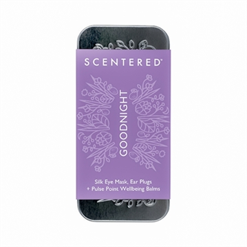 Goodnight Aromatherapy Gift Tin with Eye Mask & Ear Plugs