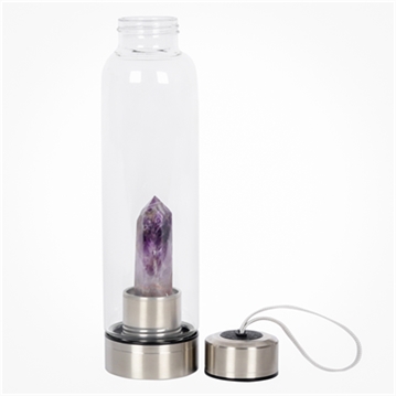 Healing Crystal Glass Water Bottles