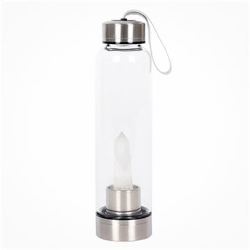 Healing Crystal Glass Water Bottles