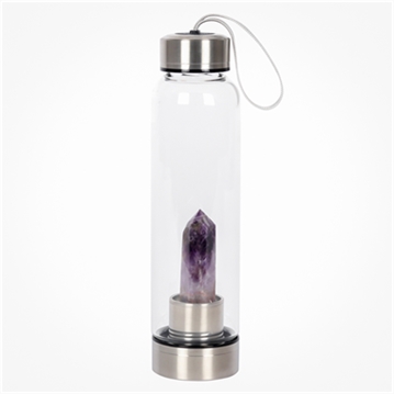 Healing Crystal Glass Water Bottles