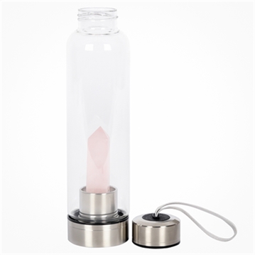 Healing Crystal Glass Water Bottles